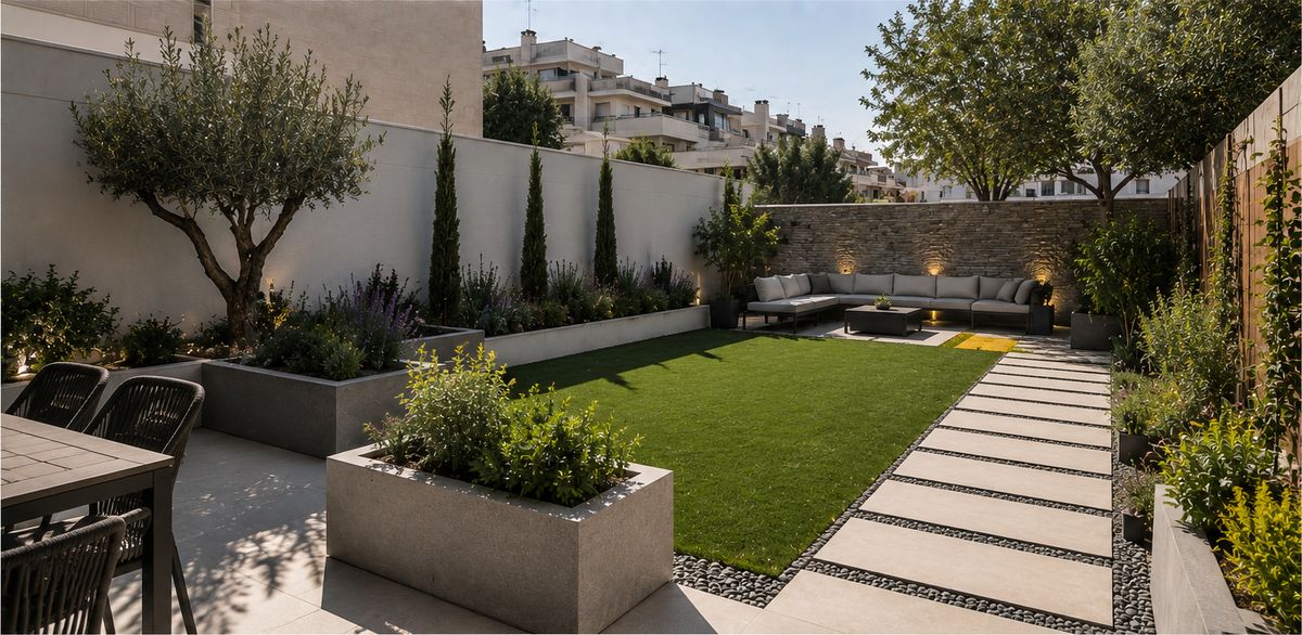 Jardín contemporáneo · Pozuelo de Alarcón